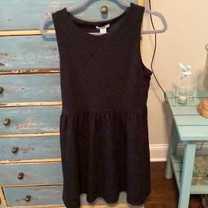 Bar III sz Med black sleeveless lined dress w/side zipper